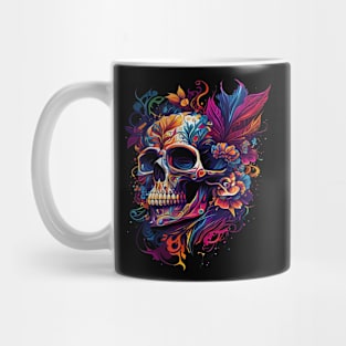 Floral Skull Mug